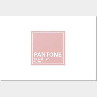 pantone 14-1905 TCX Lotus, pink Posters and Art